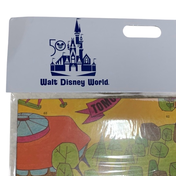 NWT Disney 50th Anniversary Vault Series Magic Kingdom Folded Paper Souvenir Map - Picture 7 of 7